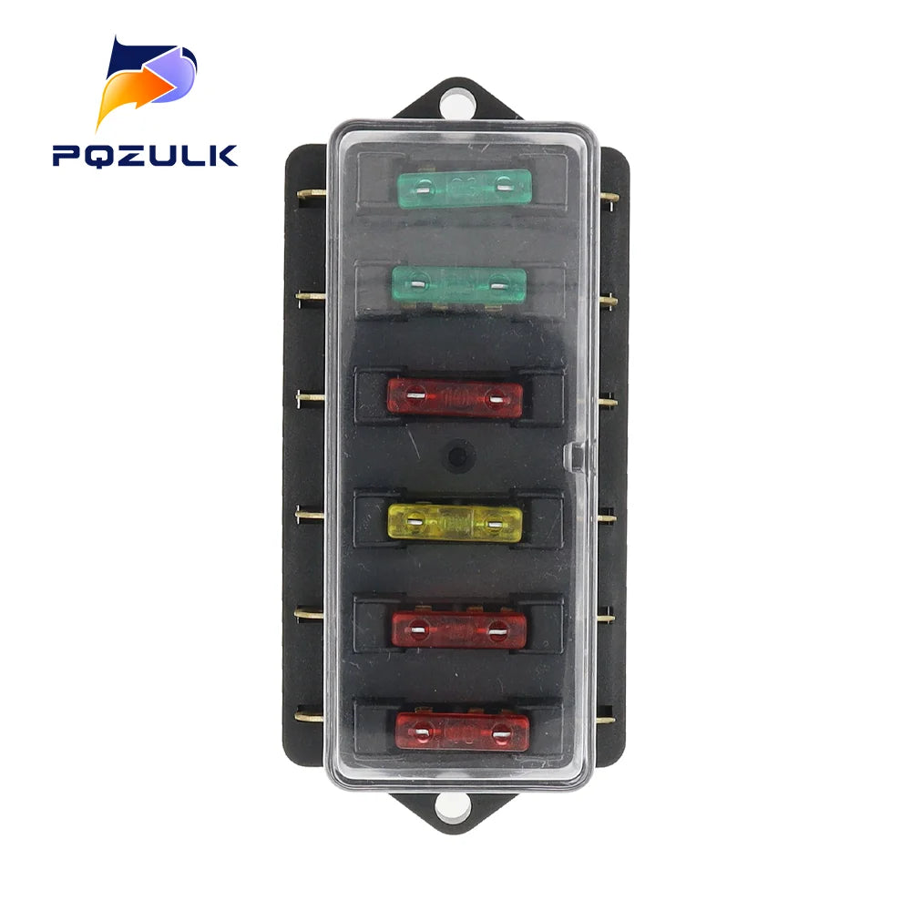 Poistkové puzdro pre automobilové nožové poistky s viacerými obvodmi