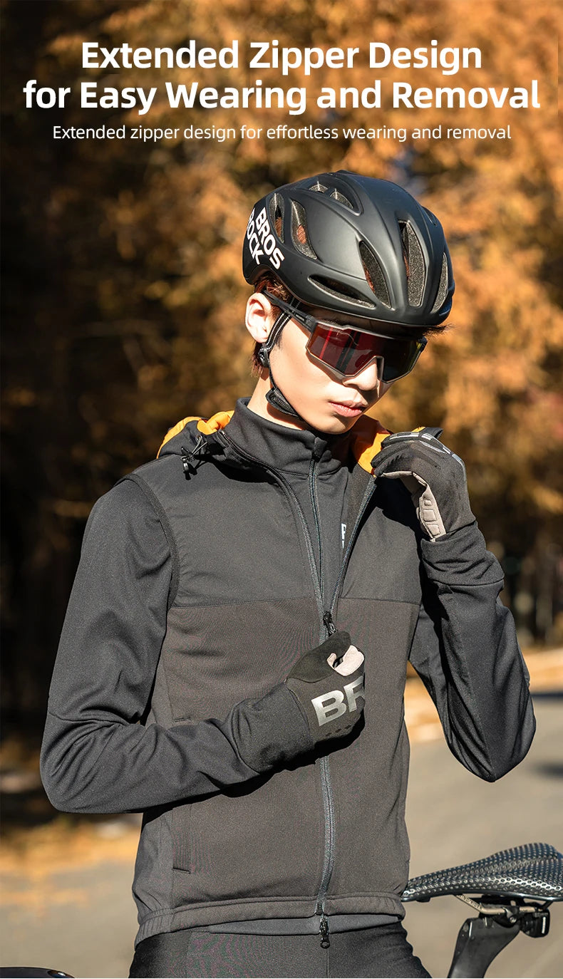 Winter Thermal Cycling Vest Windproof Fleece Sleeveless Jacket