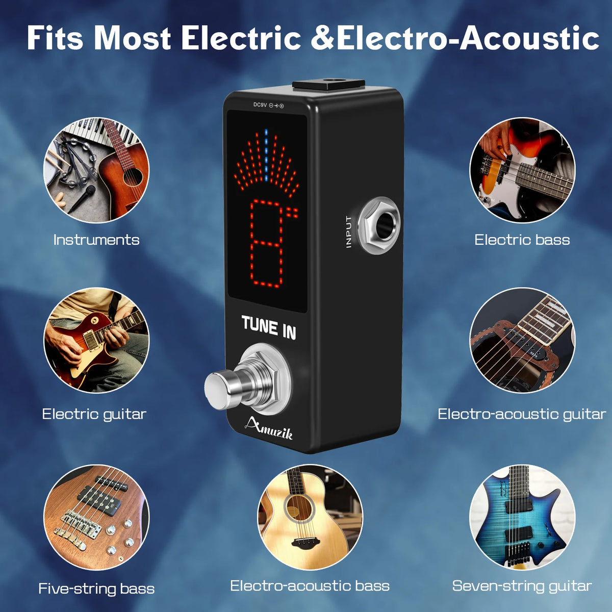 Chromatic Tuner Pedal and Power-Accessory Options