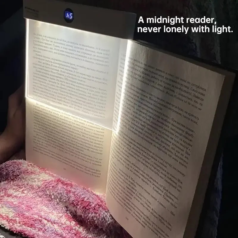 Презареждаема лампа за четене на книги с плосък панел