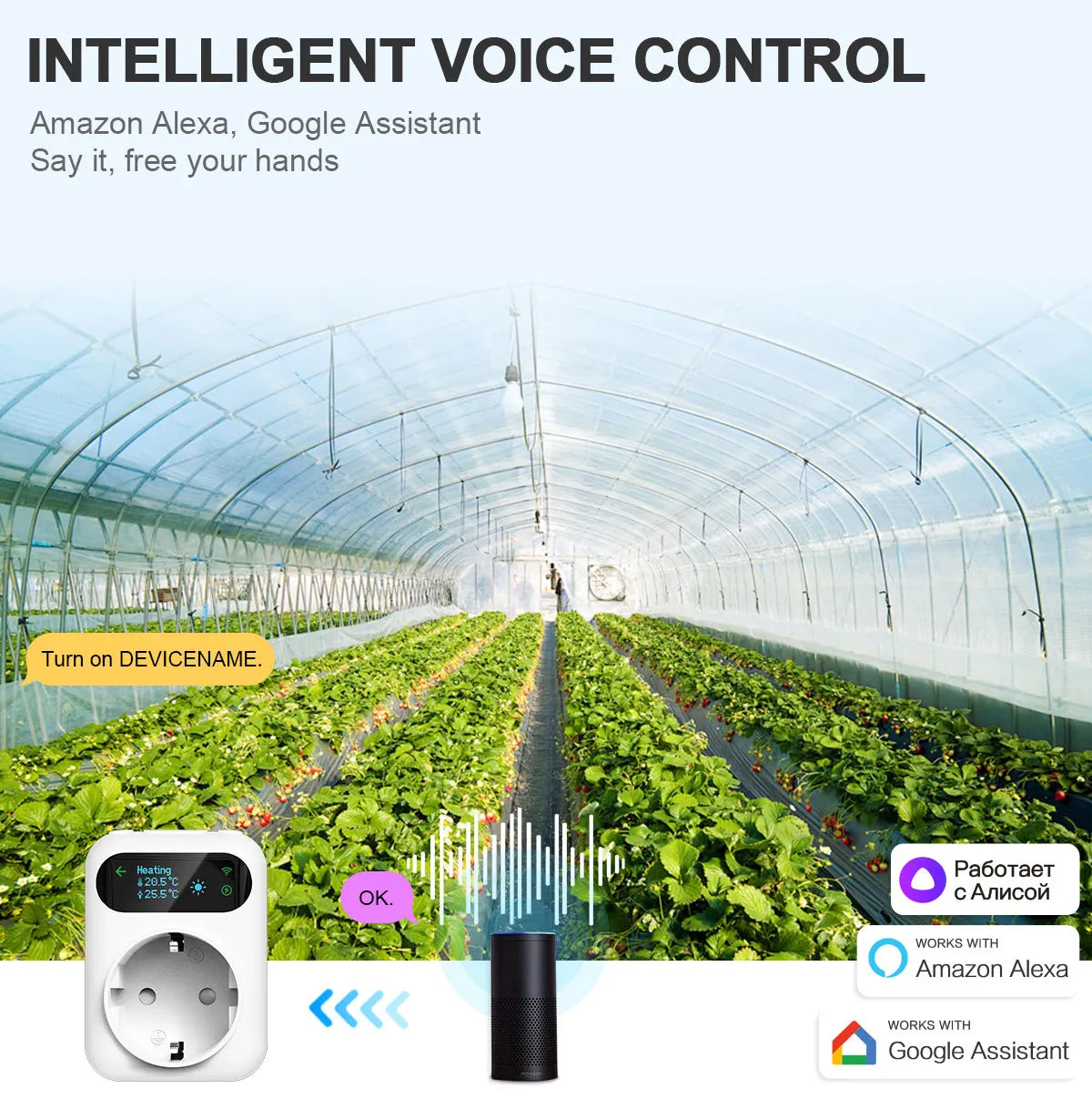 Tuya WIFI Digital Thermostat Socket 16A Outlet Plug Remote Temperature Controller Timer Switch Cooling Heating 3M NTC Sensor