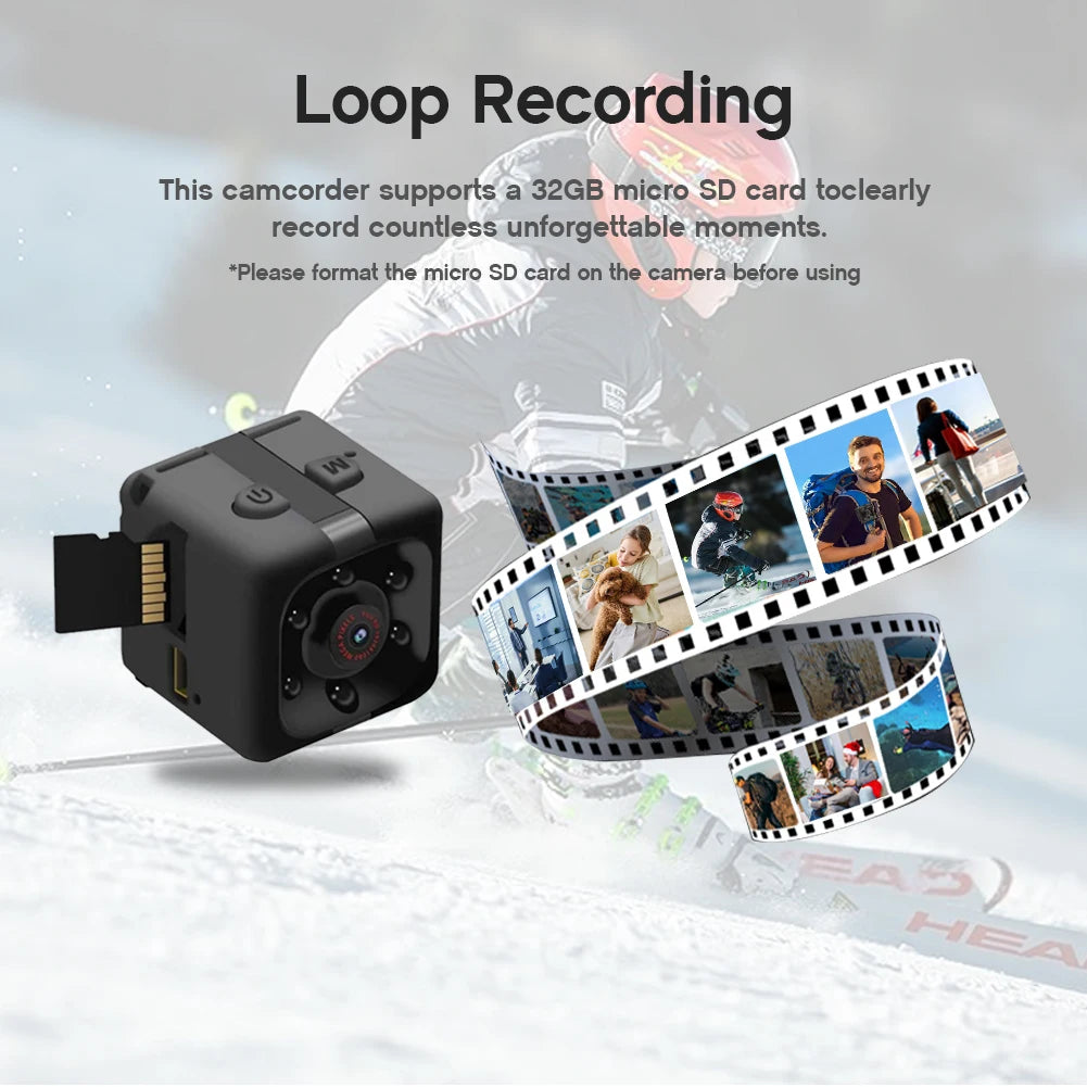 Mini 1080P Full HD Security Camera with 32GB Storage