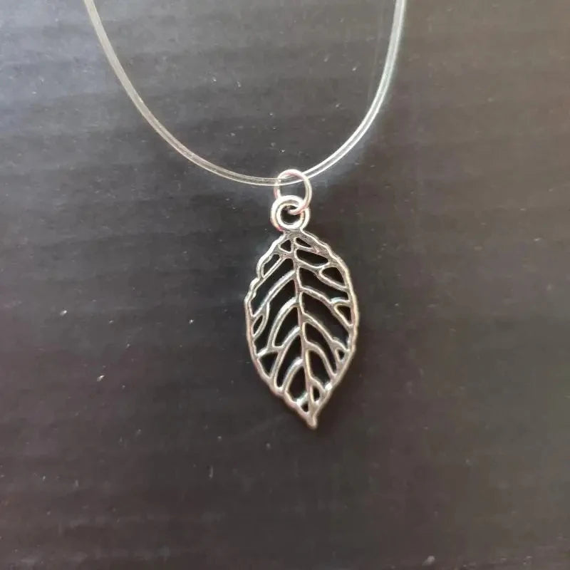 5 Colors Dazzling Zircon Necklace Invisible Transparent Fishing Line Simple Pendant Necklace Jewelry For Women Pearl Jewelry