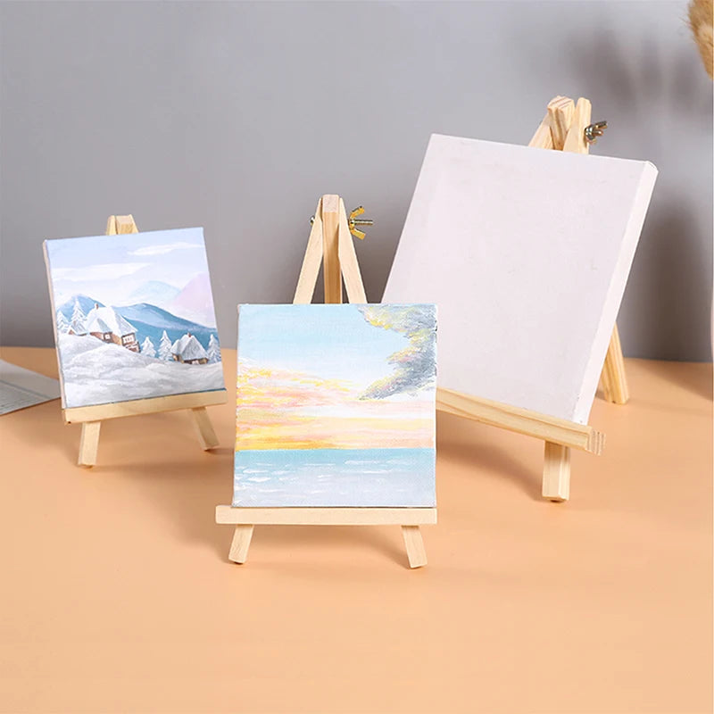Natural Wood Mini Easel Display Stand