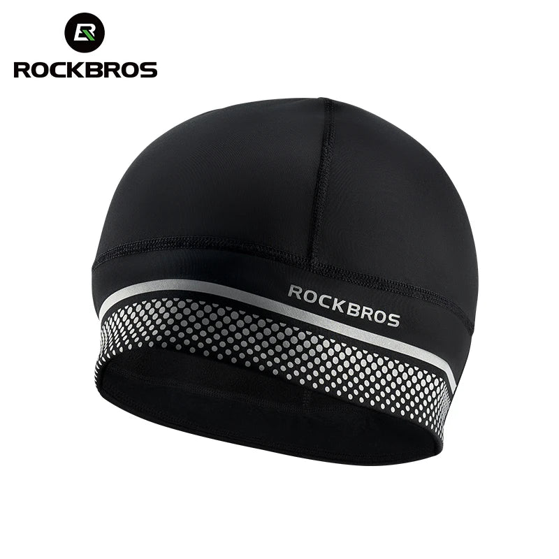 Winter Fleece Cycling Cap Windproof Helmet Liner Thermal Hat