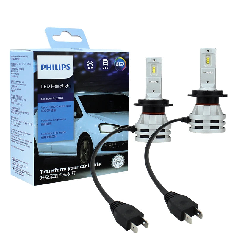 Philips LED H1 H3 H4 H7 H11 Ultinon Pro3101 12V/24V 6000K jasný biely HB3 9005 HB4 9006 HIR2 9012 auto svetlá LED lampy