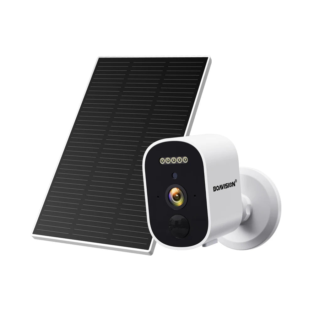 2K 3MP Wireless Solar Security Camera with Battery and Night Vision