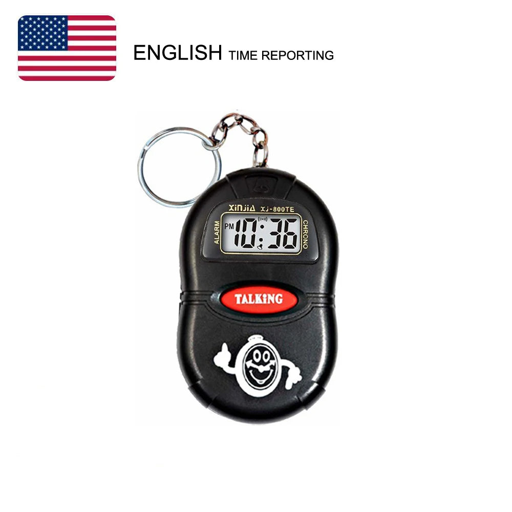 Talking Keyring Alarm Clock - Language Options