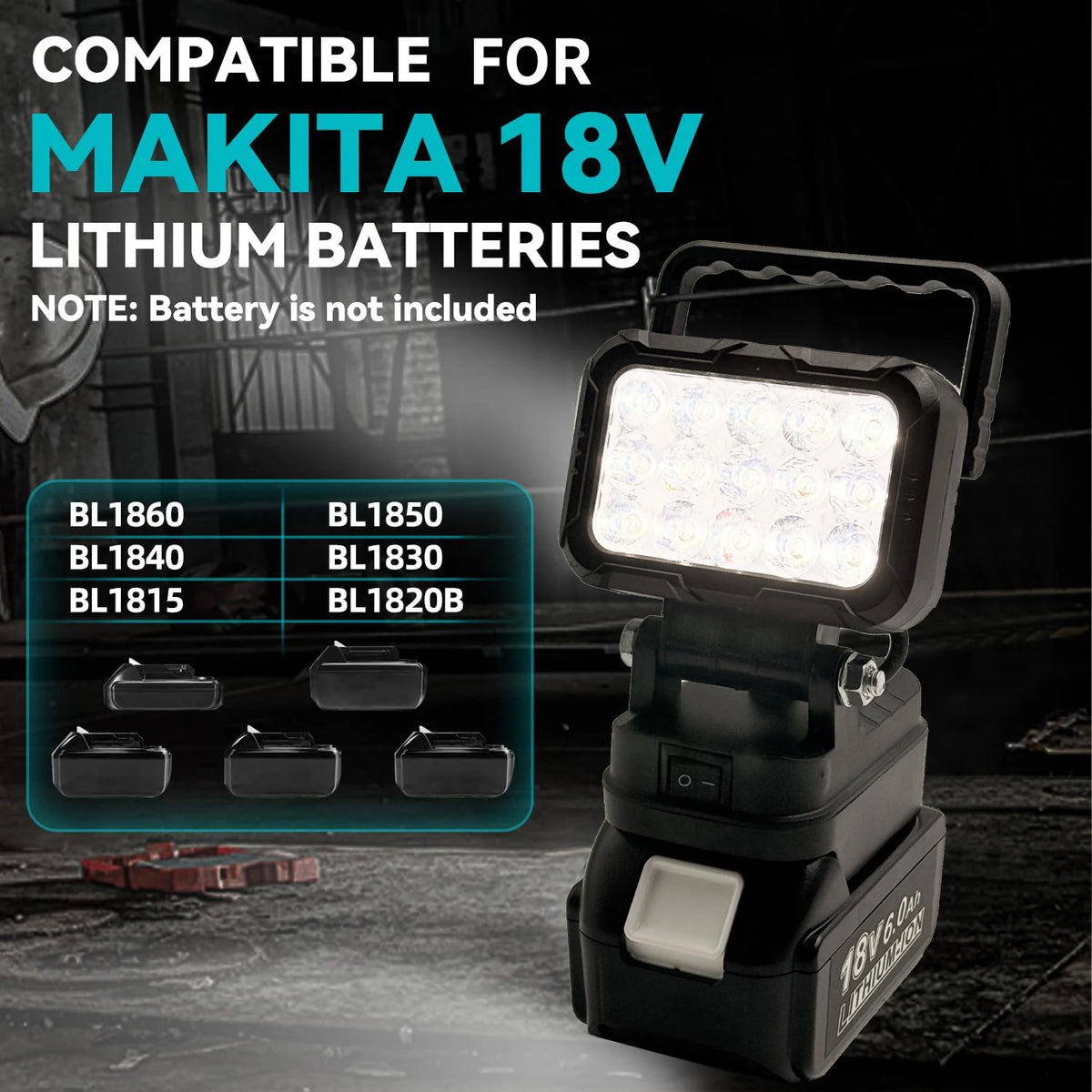 Makita 14.4V/18V LXT sammenleggbar LED-arbeidslampe