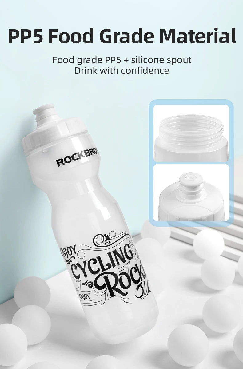 750ml cyklistická láhev na vodu s designem na mačkání, hydratační kelímek