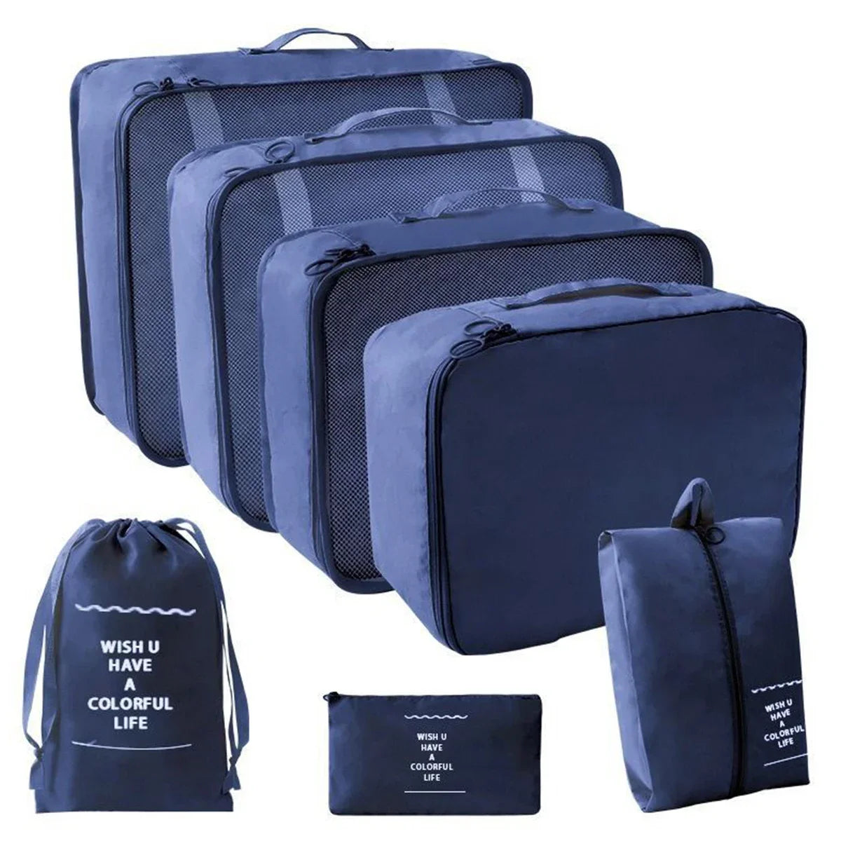 Seven-Piece Travel Packing Organiser Set