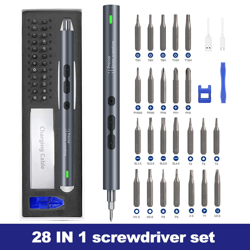 Rechargeable Precision Screwdriver - Kit Options