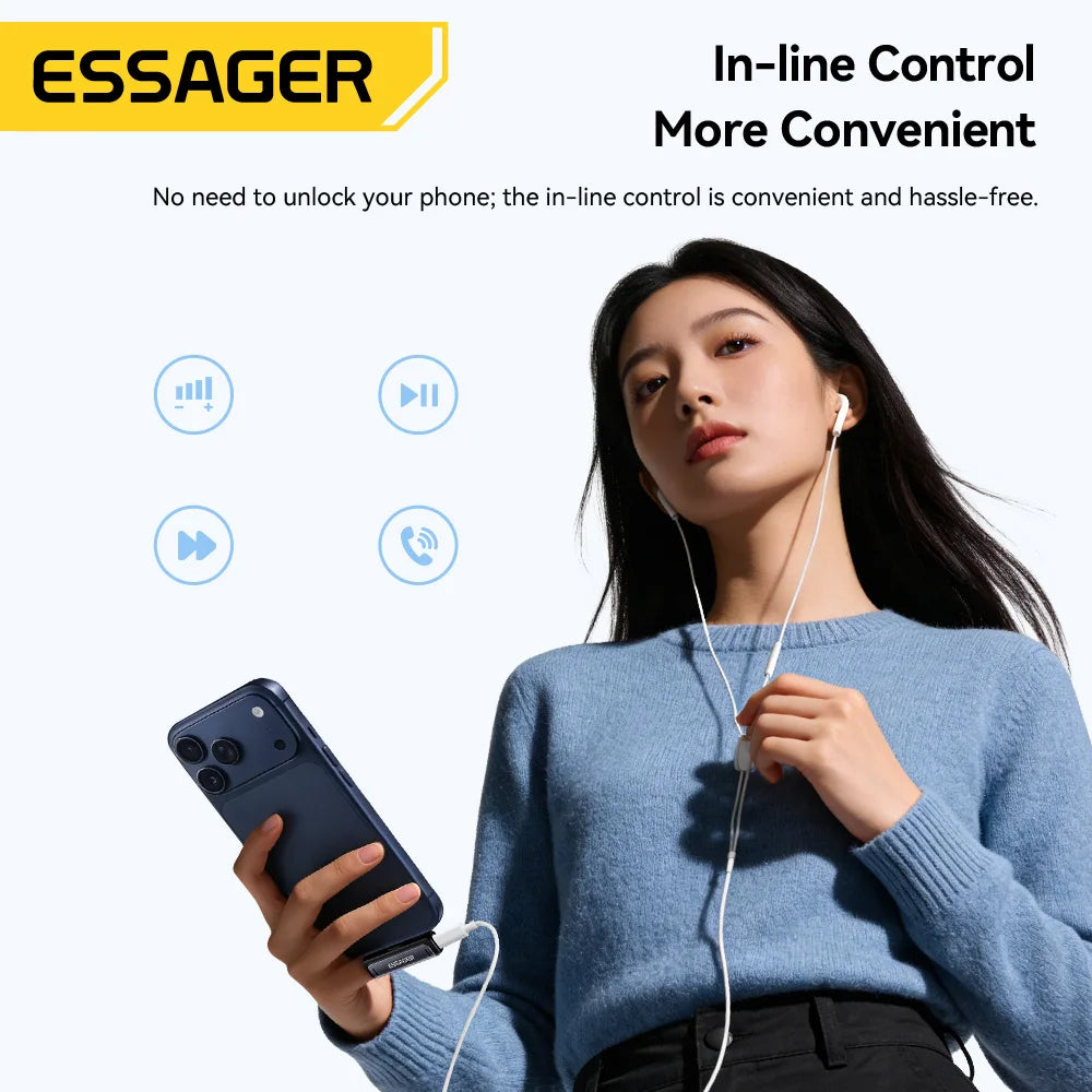 USB-C Dual-Port Adapter, 3.5mm or USB-C Audio Options