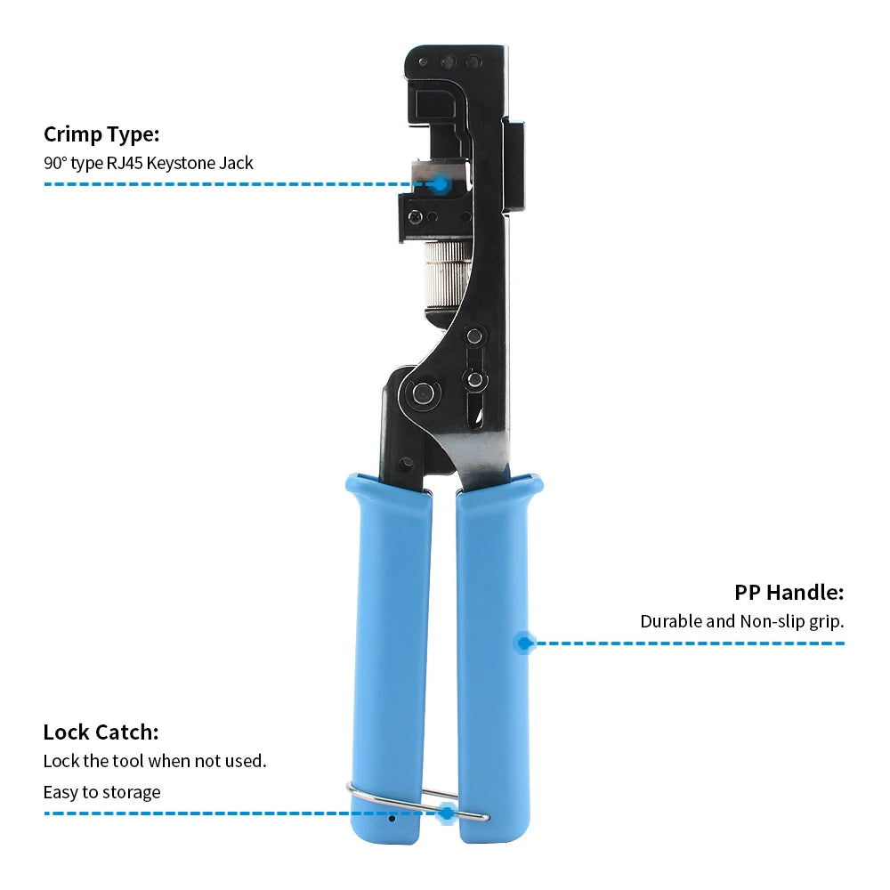 RJ45 Keystone Jack Termination Crimp Tool