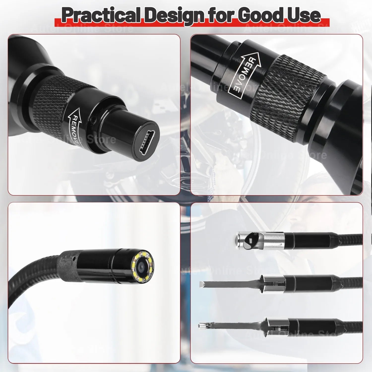 Autel MaxiVideo MV108S Inspection Camera 1080P Endoscope 8.5mm
