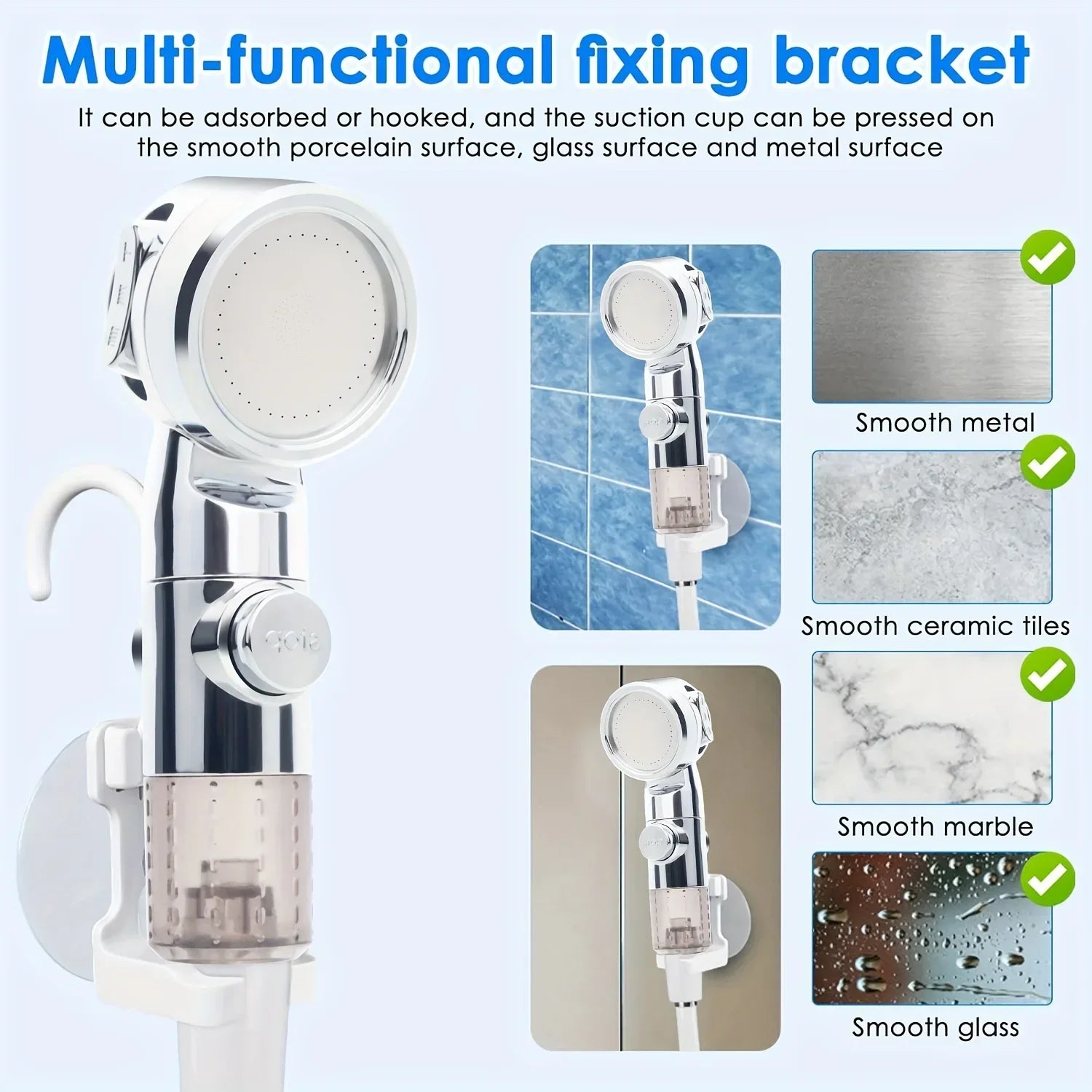 Portable Multi-Purpose Shower Head & Garden Hose Nozzle
