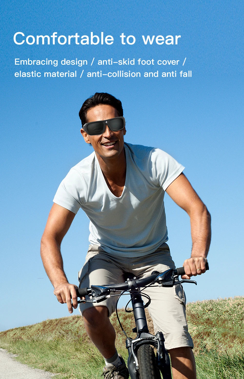4K Video Glasses with 2-Hour Recording for Riding and Outdoor Use