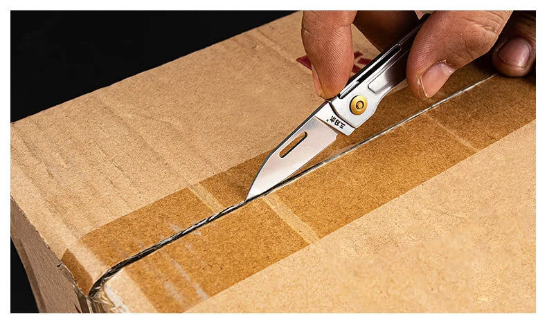 SANRENMU 431S Folding pocket knife 12C27 blade Portable EDC outdoor camping bottle opener Keychain hole knife