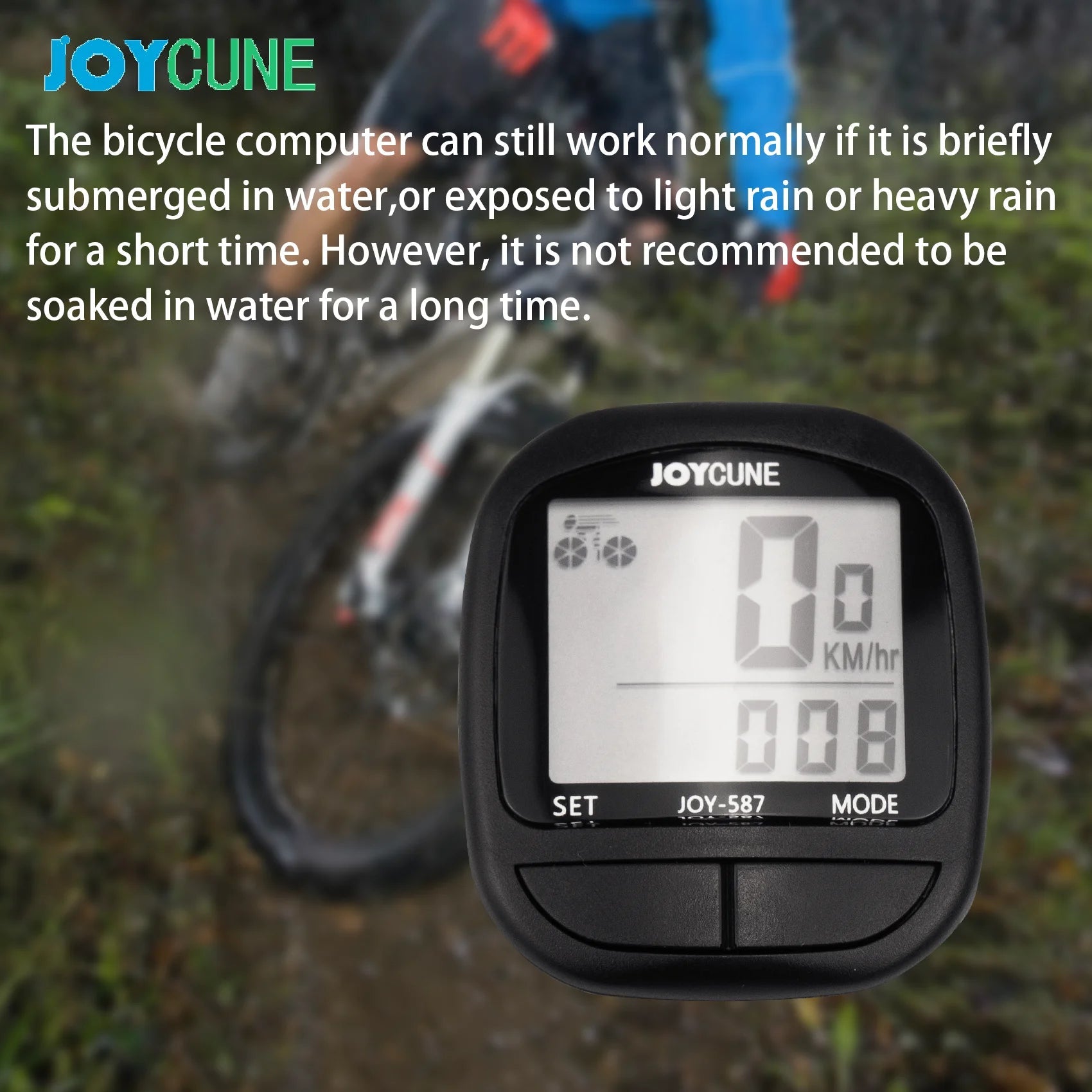 Bike Computer Bicycle Waterproof Wired Speedometer and Odometer Stopwatch Cycle Bike Computer with LED Display for Cycle Match