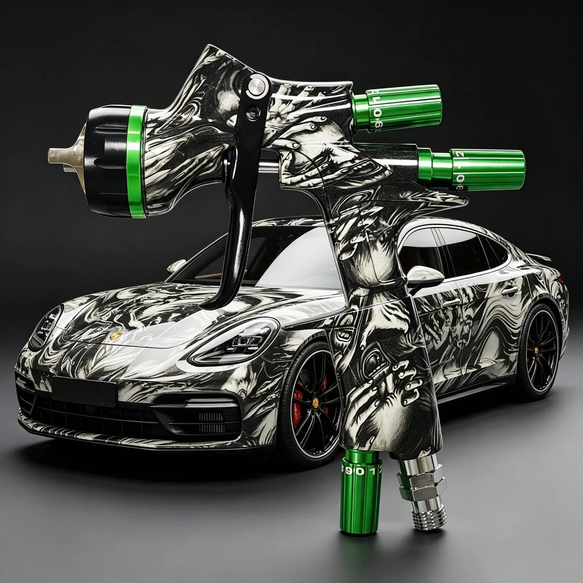 Advanced Air Spray Gun Set, Easy to Use, Suitable for Car and Home DIY Painting, 1.3mm Nozzle, 600cc Paint Cup Spray Gun