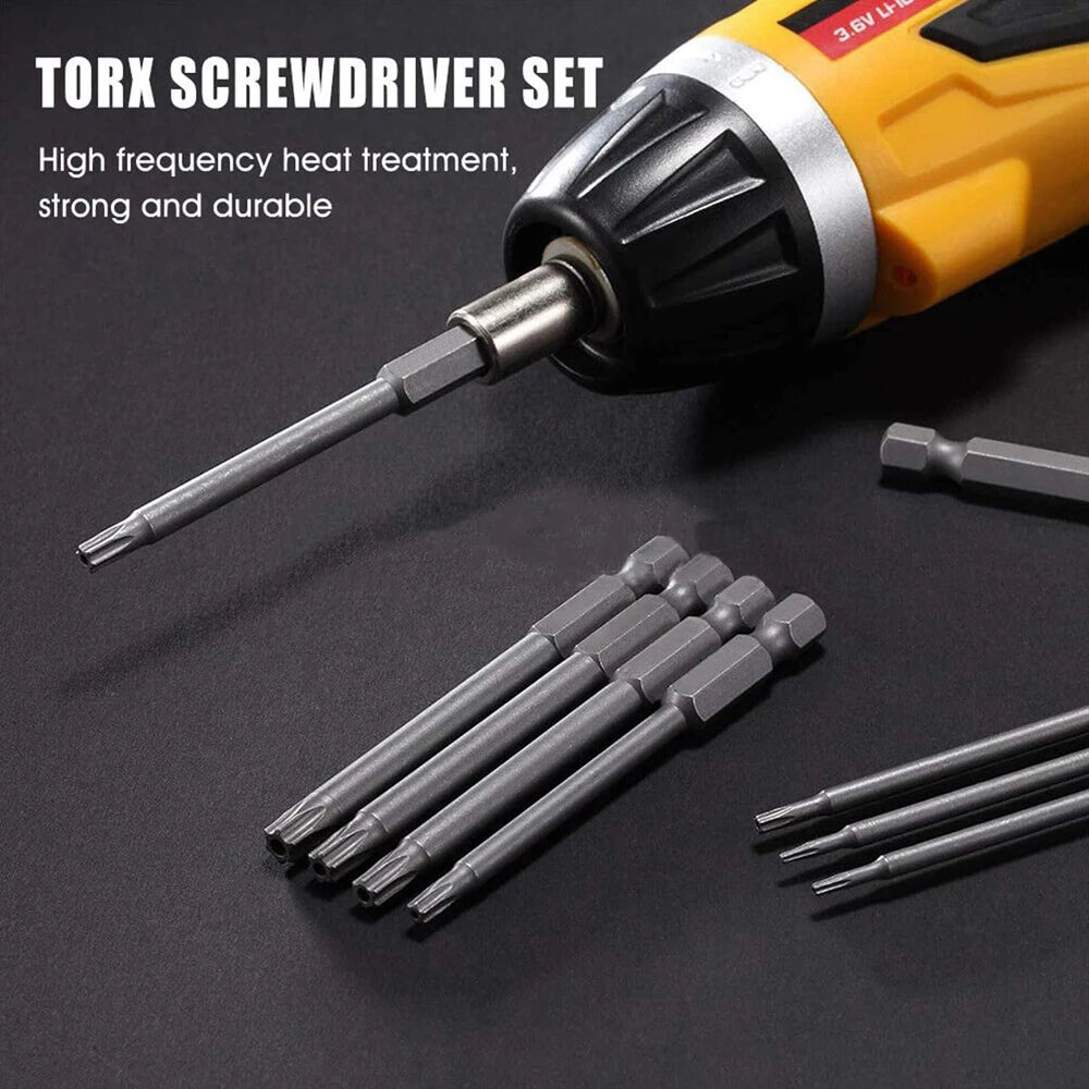 Torx Security Screwdriver Bit Sets - 50 / 100 mm