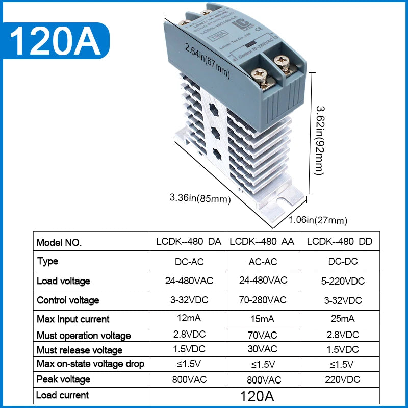 Polovodičové relé na DIN lištu s chladičom