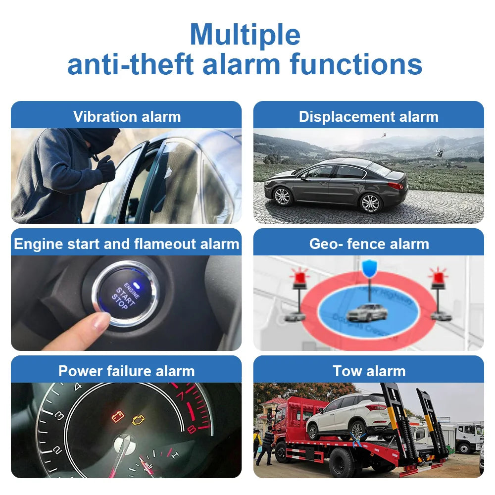 Set de 3 trackere GPS 4G J16 cu urmărire în timp real și control de la distanță
