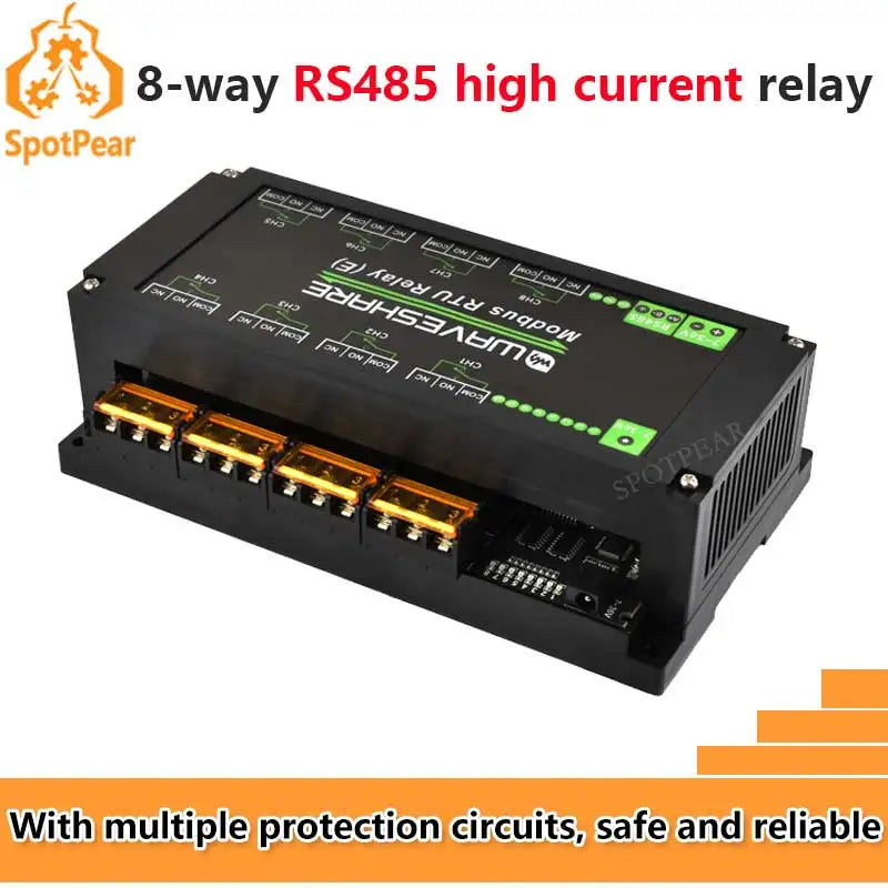 Eight-Channel Modbus RTU RS485 Relay Module