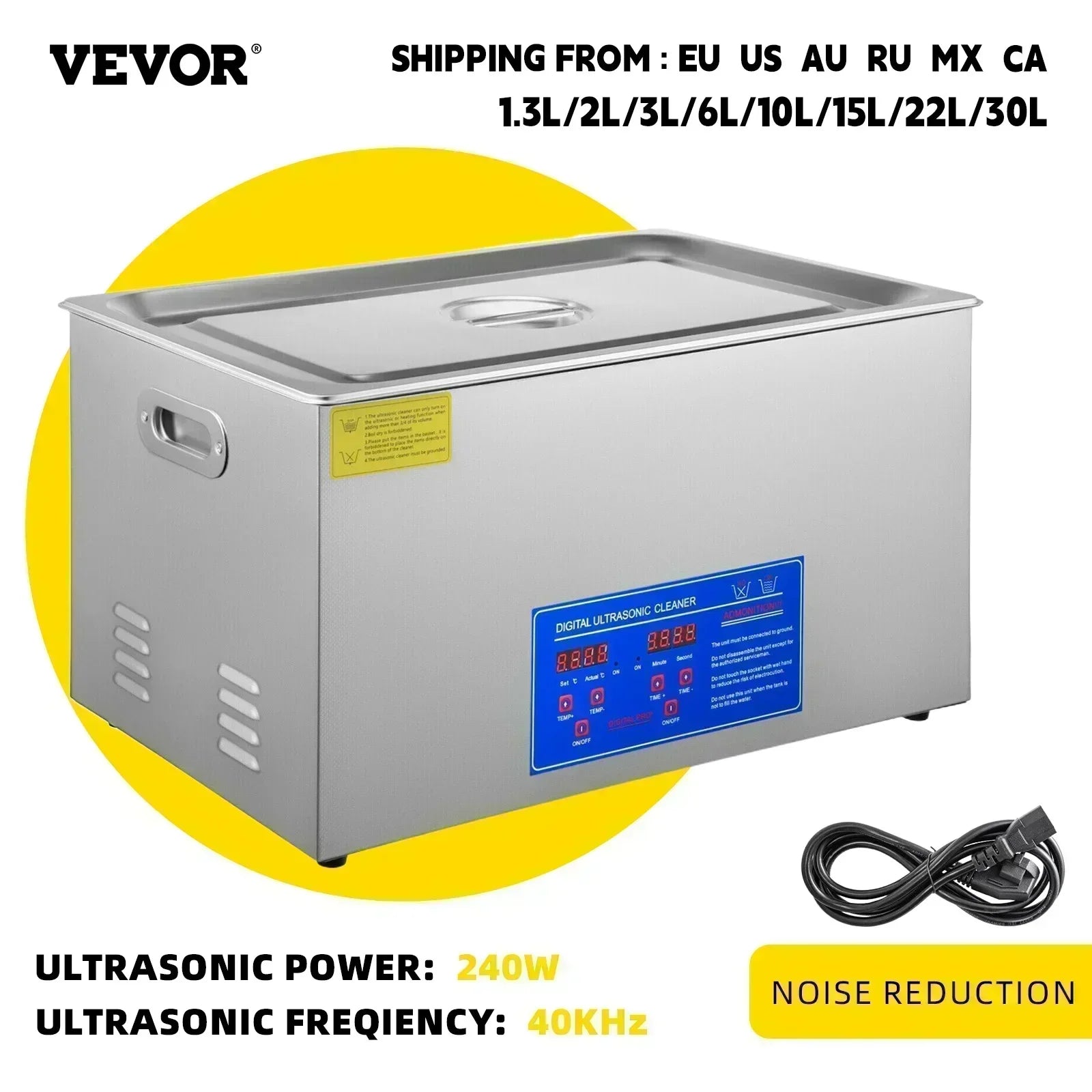 Ultraschallreiniger 1,3L–30L 40kHz Tiefenreinigungsgerät