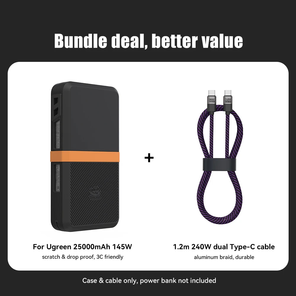 Силиконов калъф за външна батерия Ugreen 145W 25000 mAh