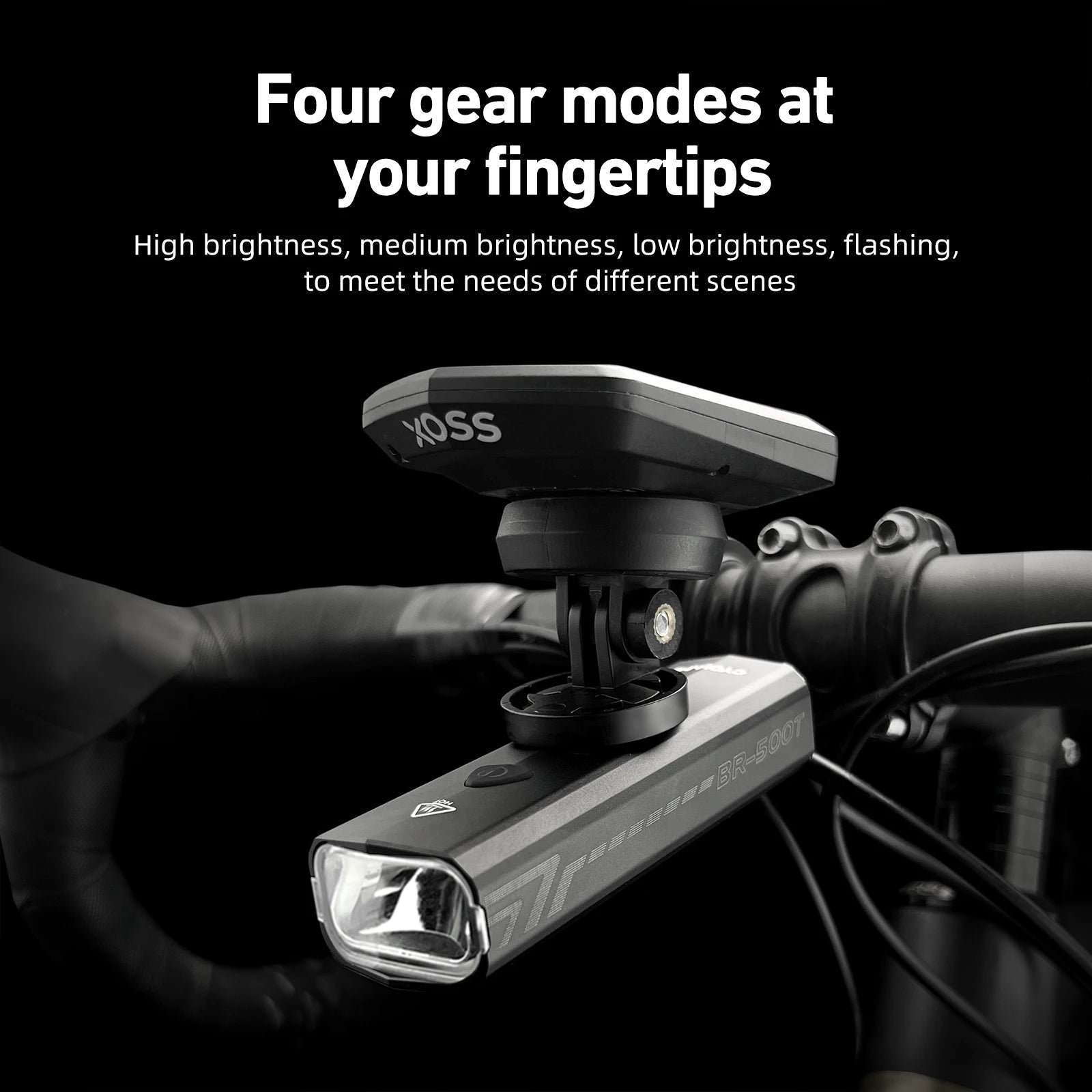 CYCLAMI Bicycle Front Light 500LM Bike Light 2000mAh Waterproof Headlights Flashlight Type-C Charging MTB Road Cycling Lamp