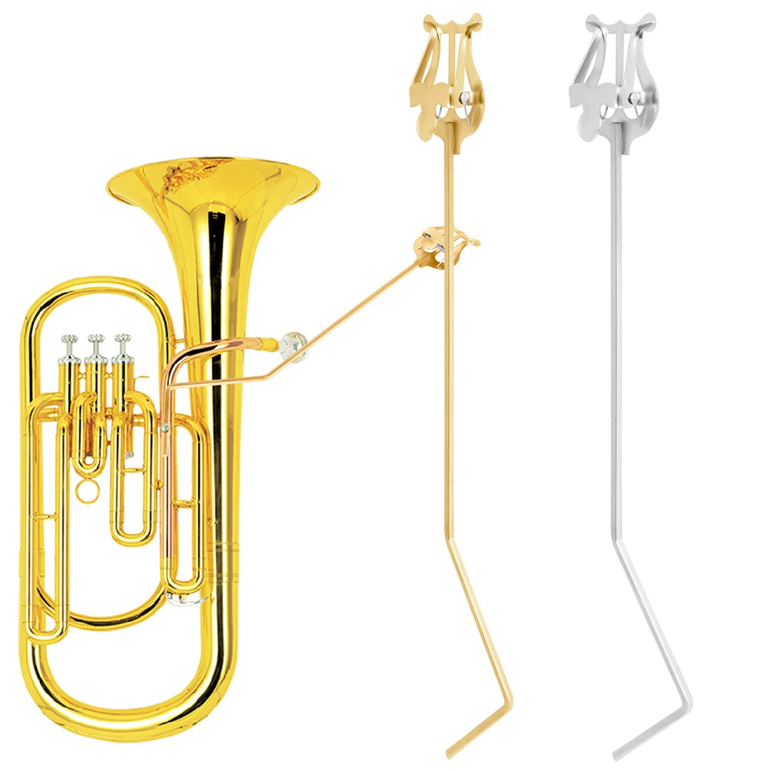 Portable Marching Music Stand for Clarinet, Trumpet, Flute and Sax