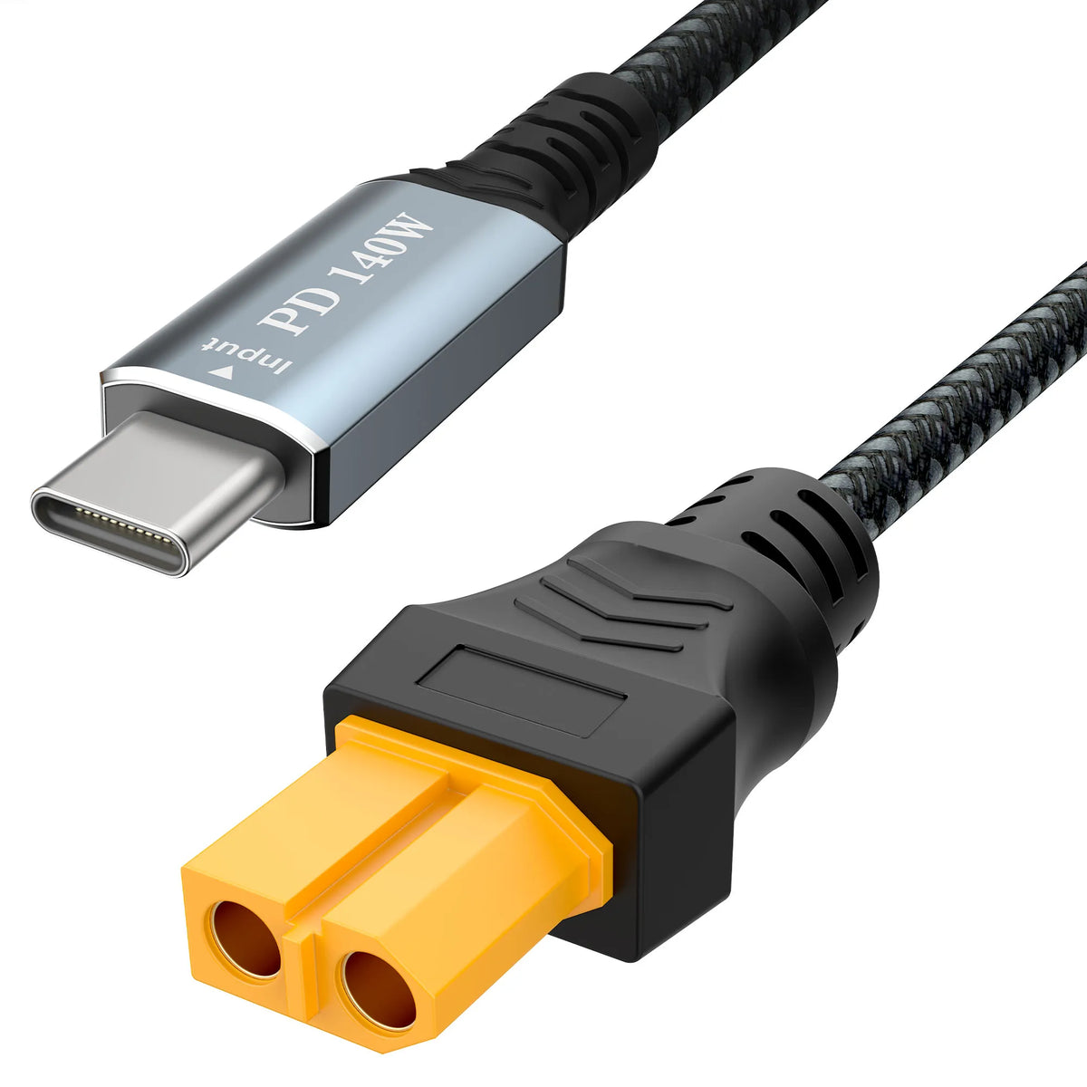 Nabíjací kábel USB-C na XT60 samica, rôzne dĺžky