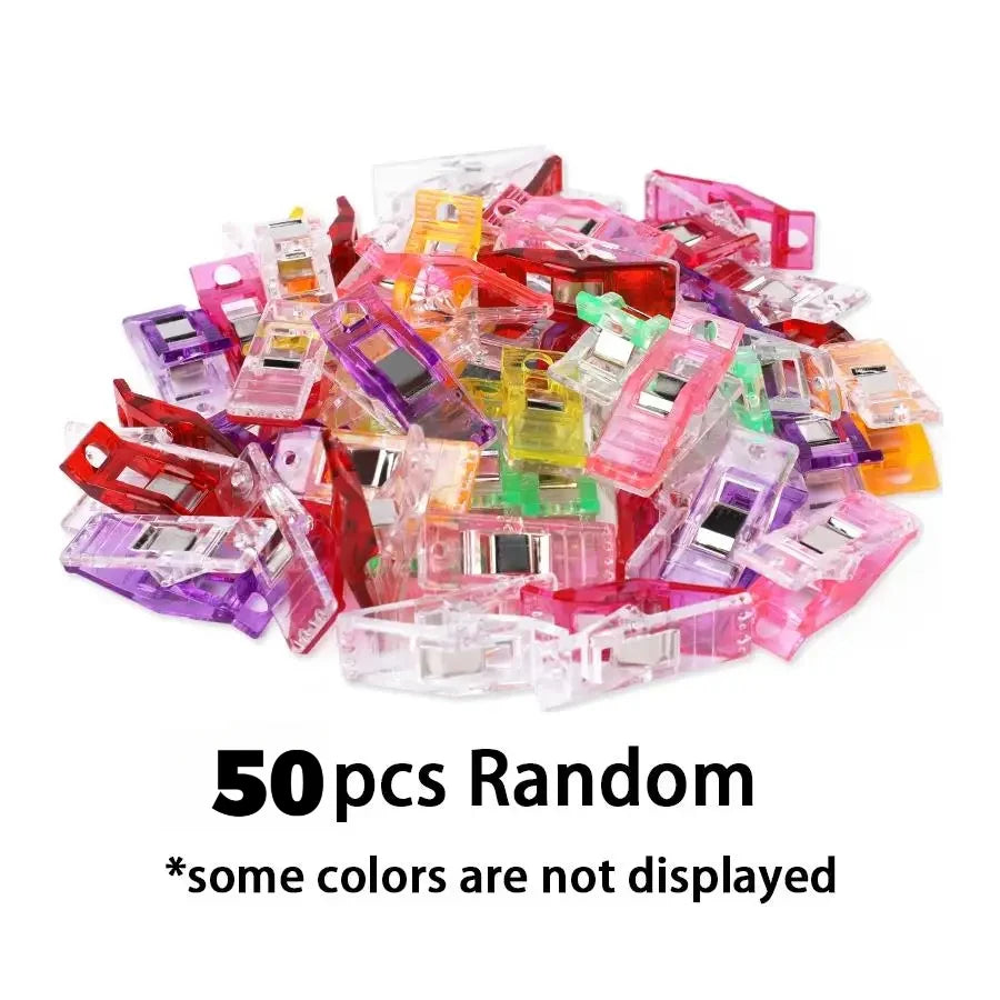 Plastikowe klipsy krawieckie w kształcie litery U, 50 lub 60 sztuk