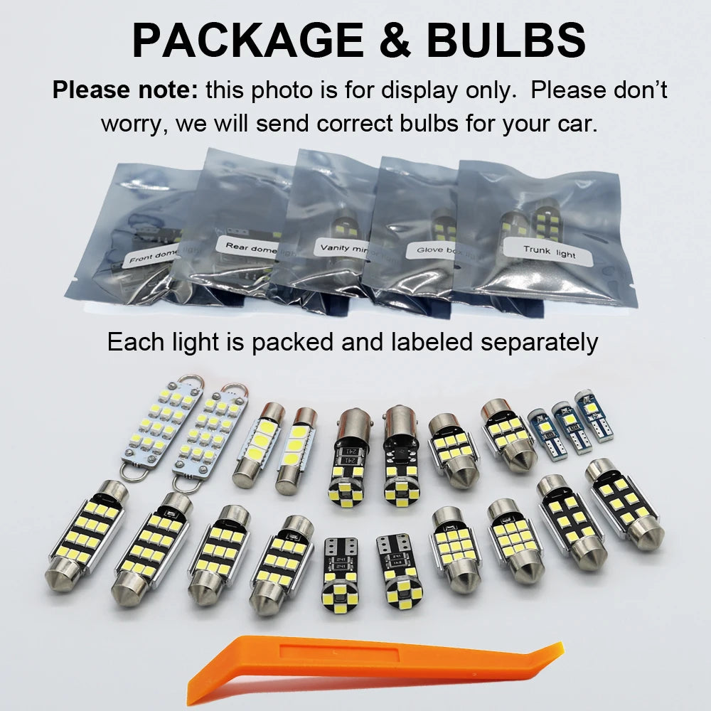 ZITWO Complete LED Interior Dome Light Kit For VW Volkswagen Passat B5 B6 B7 B8 CC Sedan Variant 1998-2020 Door Courtesy Bulb