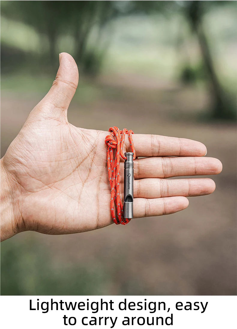 Notfall Aluminium Sicherheits-Pfeife für Wandern, Camping & Outdoor