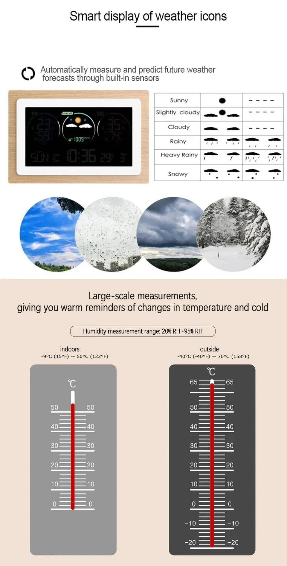 Digital Weather Station and Alarm Clock - Options