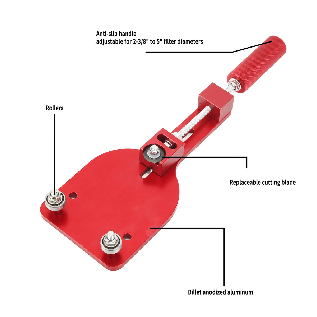 77750 Oil Filter Cutter - 2-3/8 to 5 Inch Range