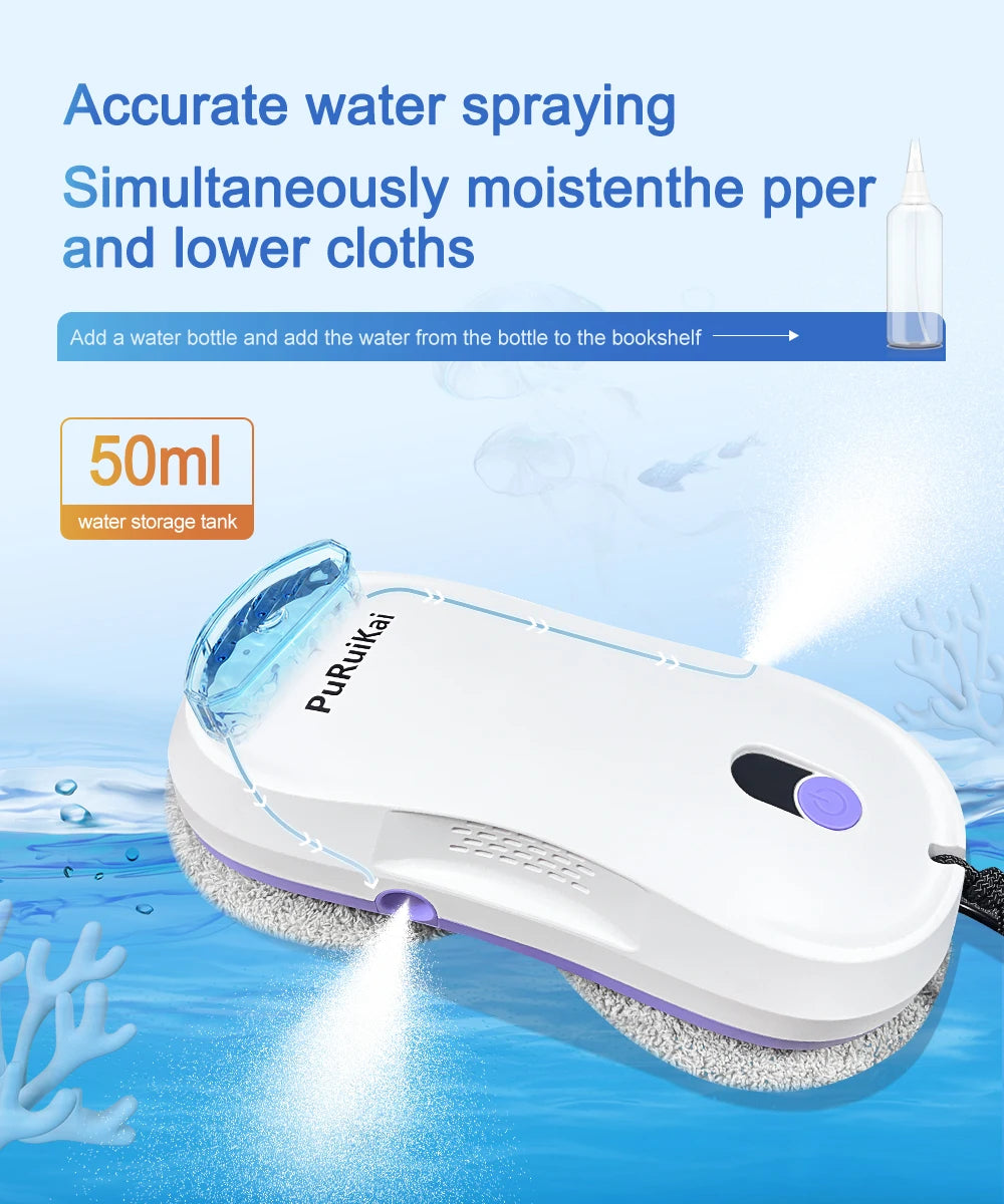 PuRuiKai aknapesurobot kahe düüsiga