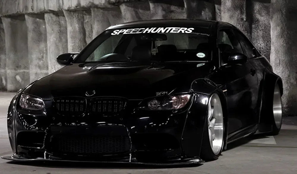 Autocolantes em vinil para carro Speed Hunters 100*10CM, gráficos, impermeáveis, para competição, para carroçaria, para para-choques de camião e decalques para janela traseira, acessórios de tuning.