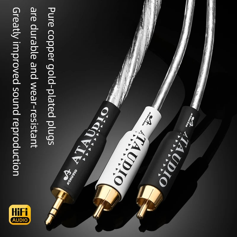 3.5 mm Stereo to Twin RCA Audio Cable