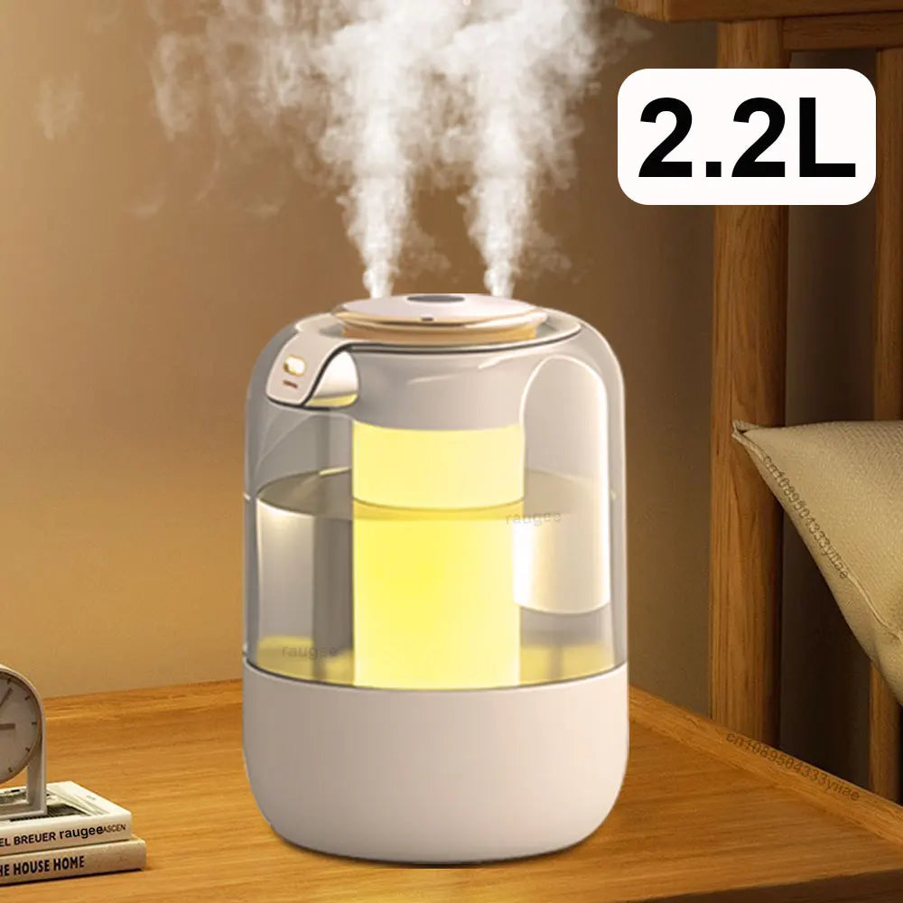 2.2 L USB-luftfugter med dobbelte tågeudtag
