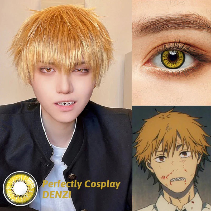 Yellow Coloured Contact Lenses - Pair
