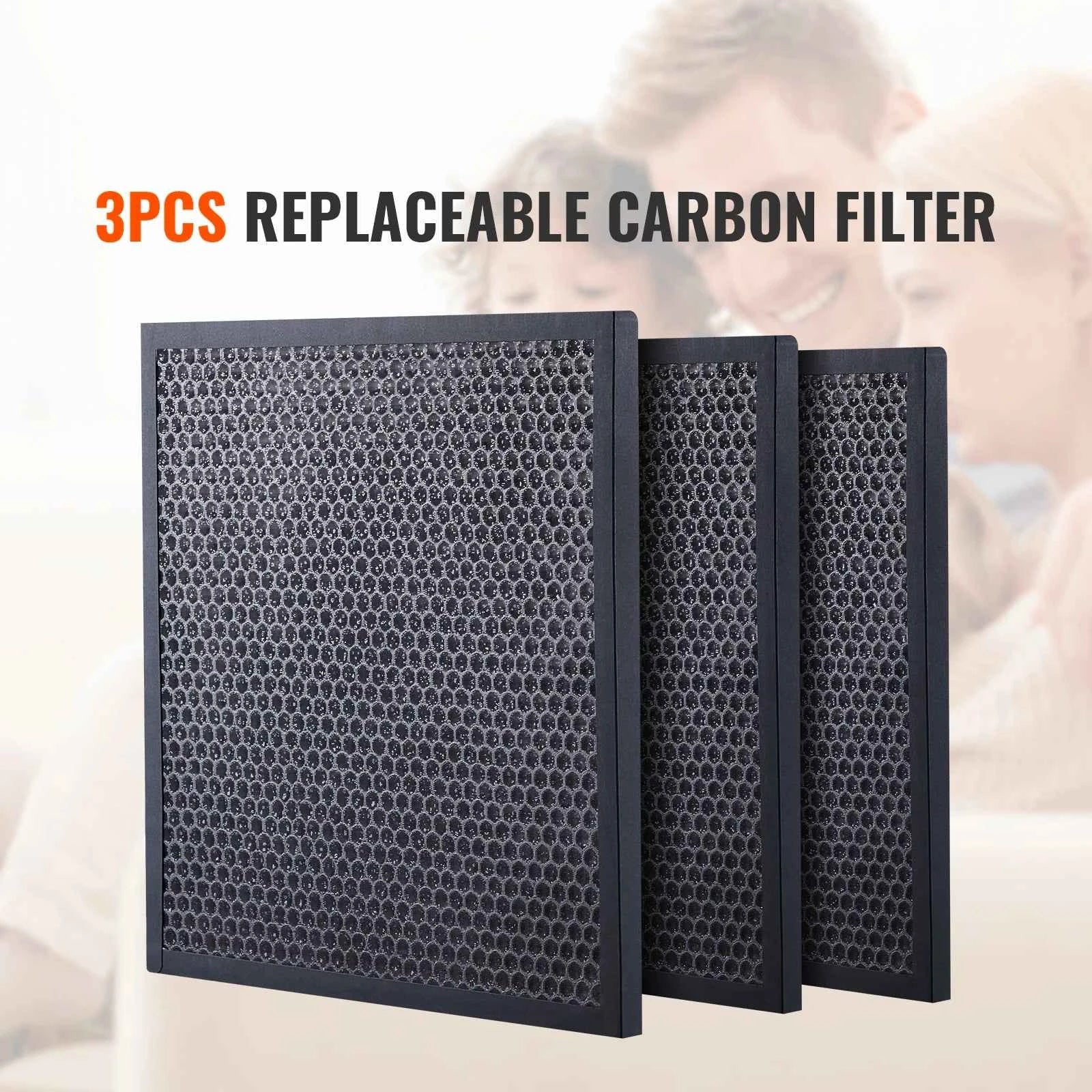 SucceBuy Active Carbon Filters 3 Pack 16inchx19inch High Efficient Stage 2 Filters Water Damage Restoration Equipment