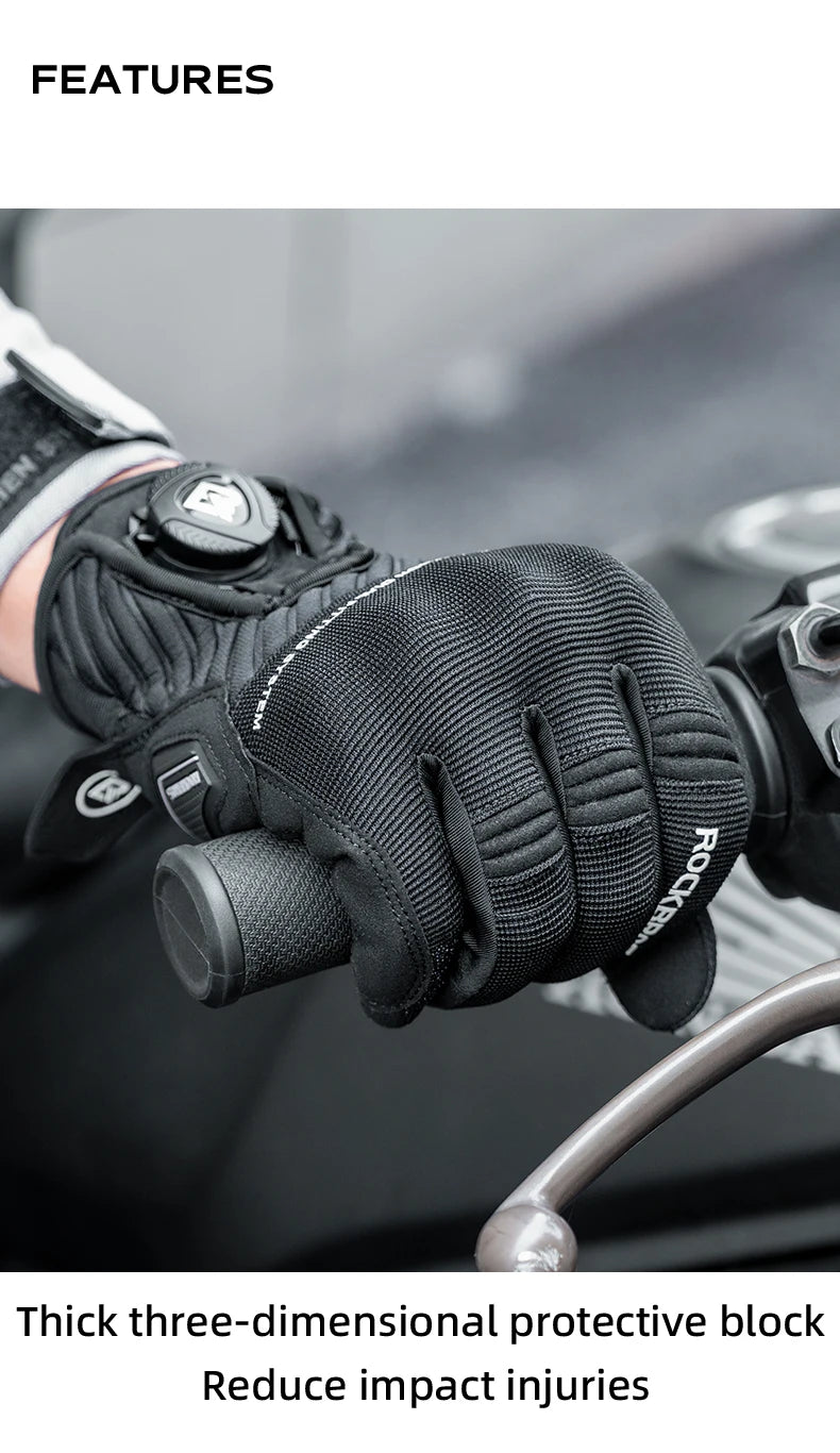 Full Finger Cycling Gloves with Shock-Absorbing Palm Pad