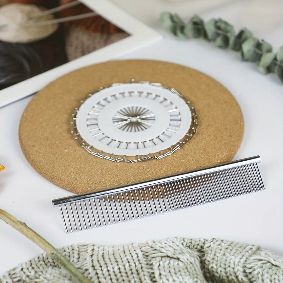 Stainless Steel Macrame and Weaving Comb