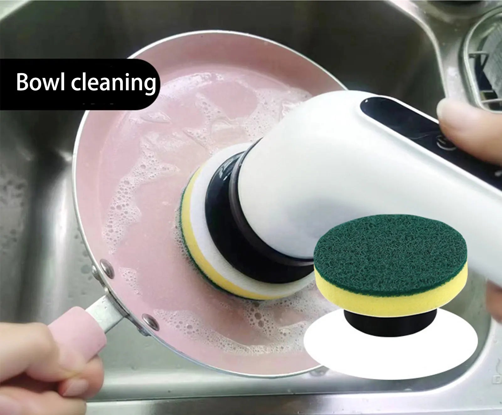 Elektrická čistiaca kefa 9 v 1 nabíjateľný čistiaci nástroj