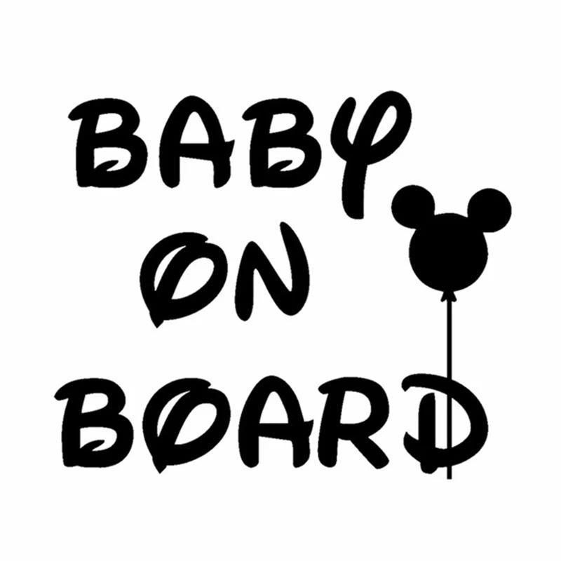 Baby en Kinderen on Board autodecal – Negen ontwerpen
