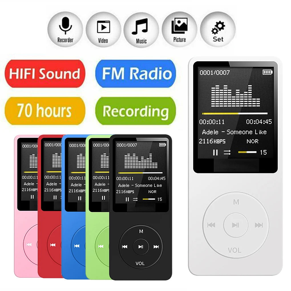 Wiederaufladbarer Taschen-MP3-Player