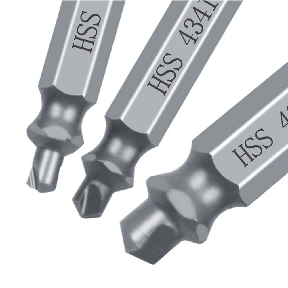 6-Piece Damaged Screw Extractor Set for Broken Bolts and Screws